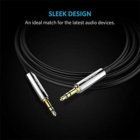 Anker 3.5 mm Male To Male Audio Cable Black Anker 3.5 mm Male To Male Audio Cable Black